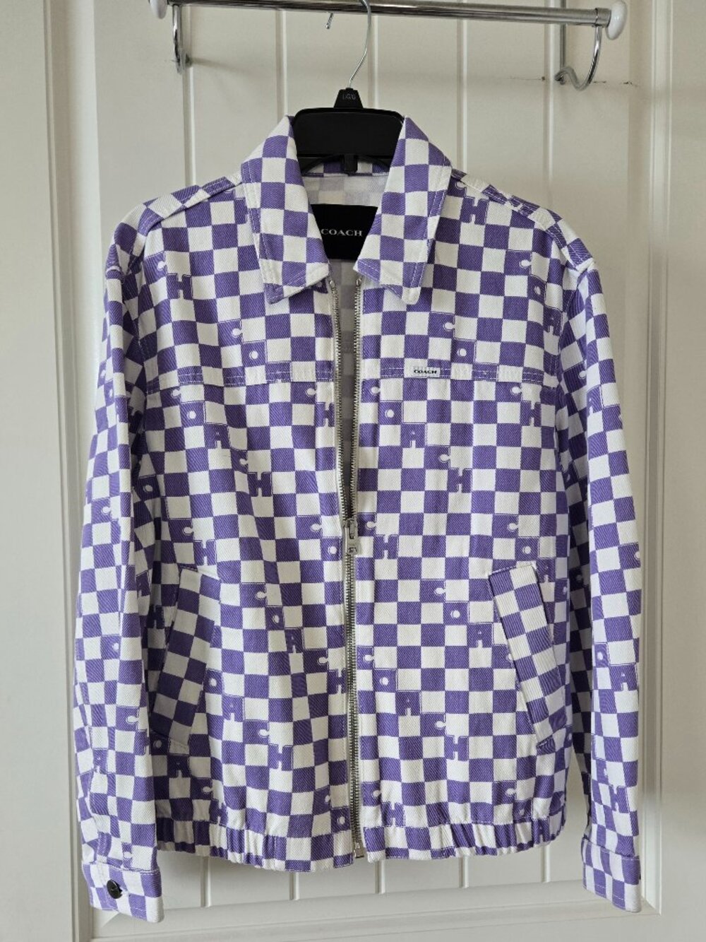 Coach Checkerboard Denim Jacket
